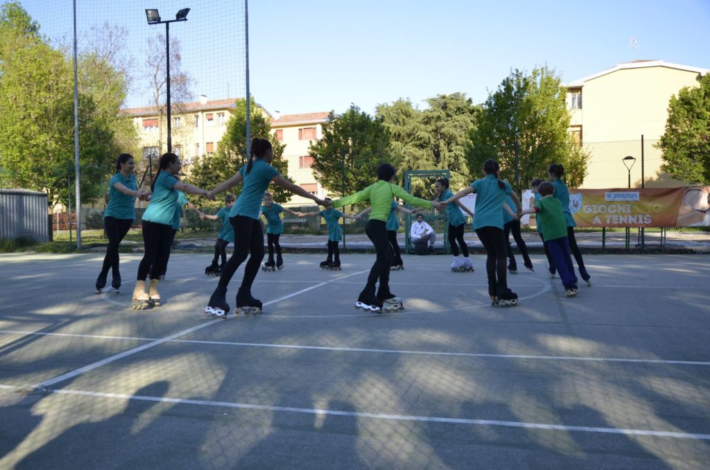 Open Sport. Alcuni atleti durante l'esibizione
