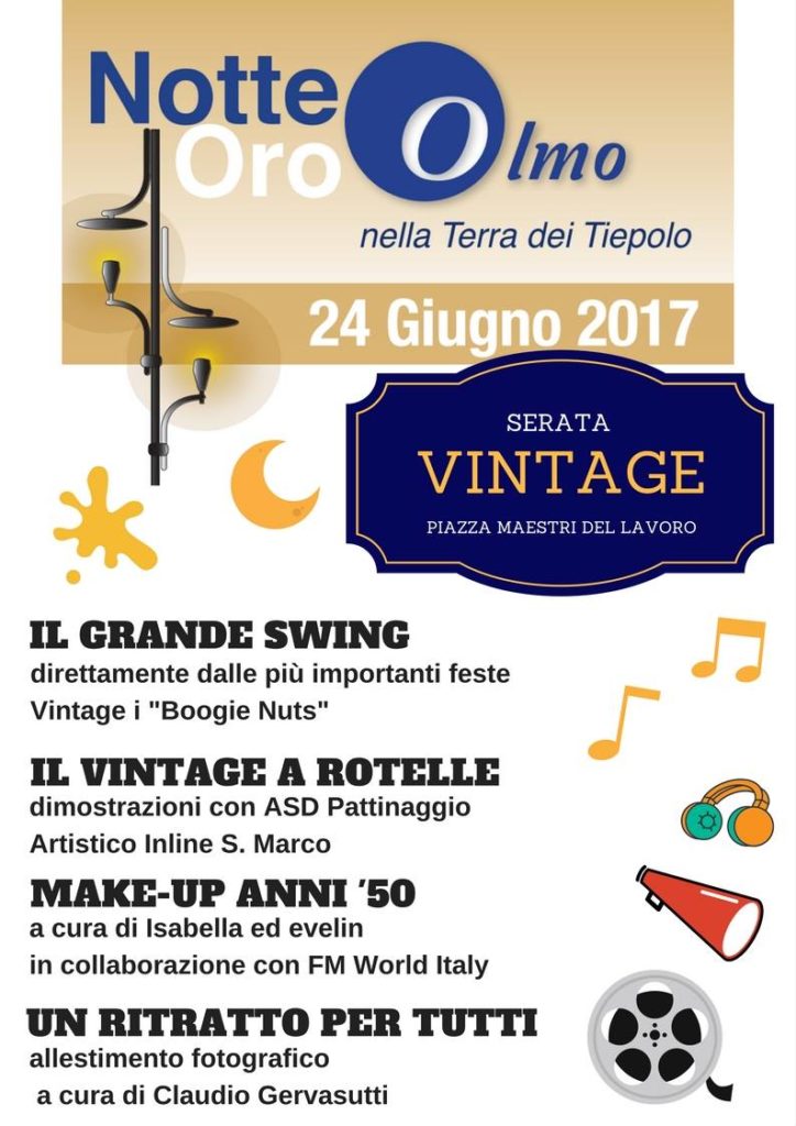 Locandina della Notte Oro a Olmo di Martellago