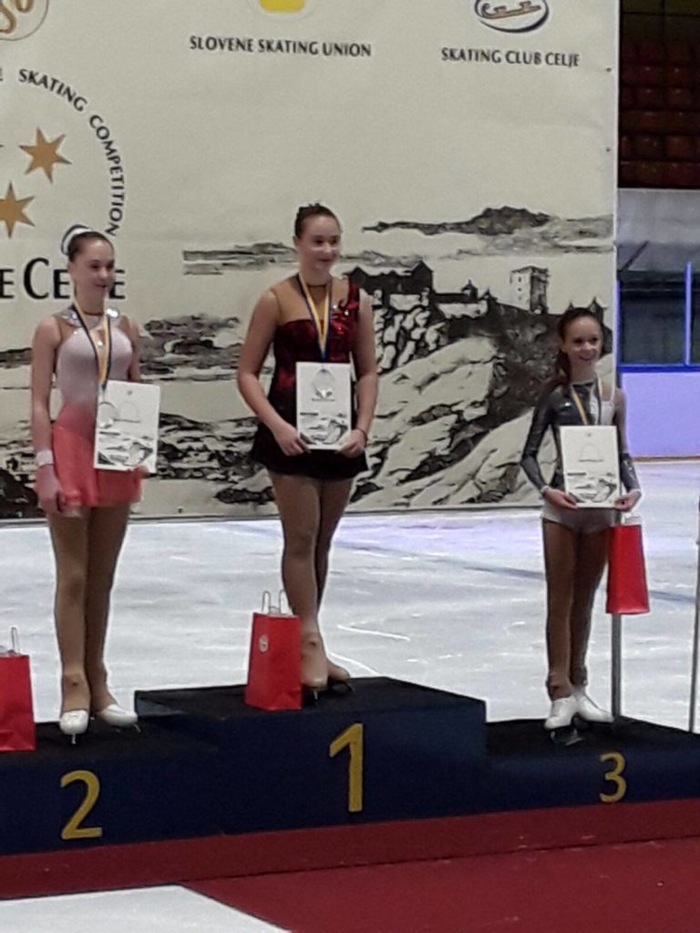 Podio Skate Celje con Giulia Corà bronzo