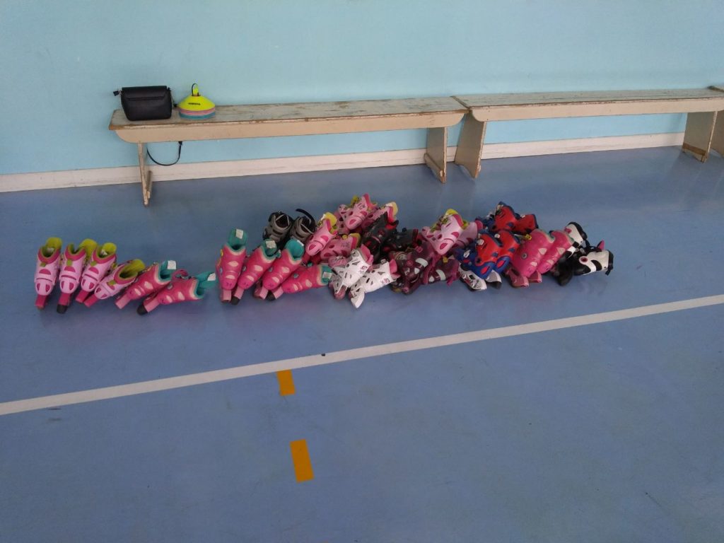 I pattini utilizzati per il progetto Pattinaggio a Scuola