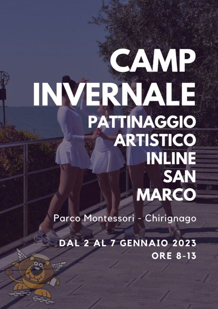 La locandina del Camp Invernale del Pattinaggio Artistico Inline San Marco